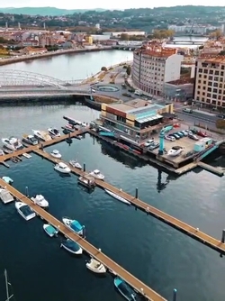 Vista aerea del Club Naval de Pontevedra